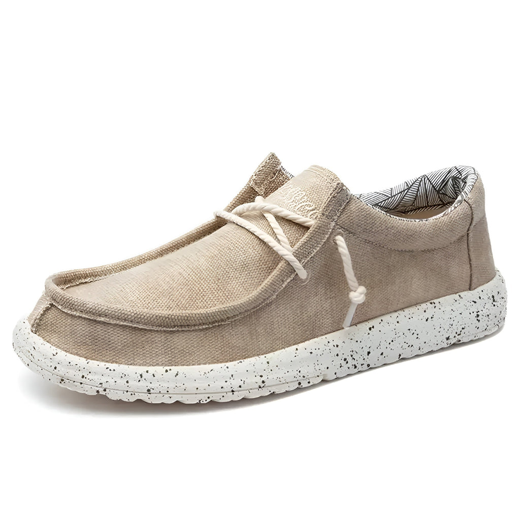 Loafers i denim för herr