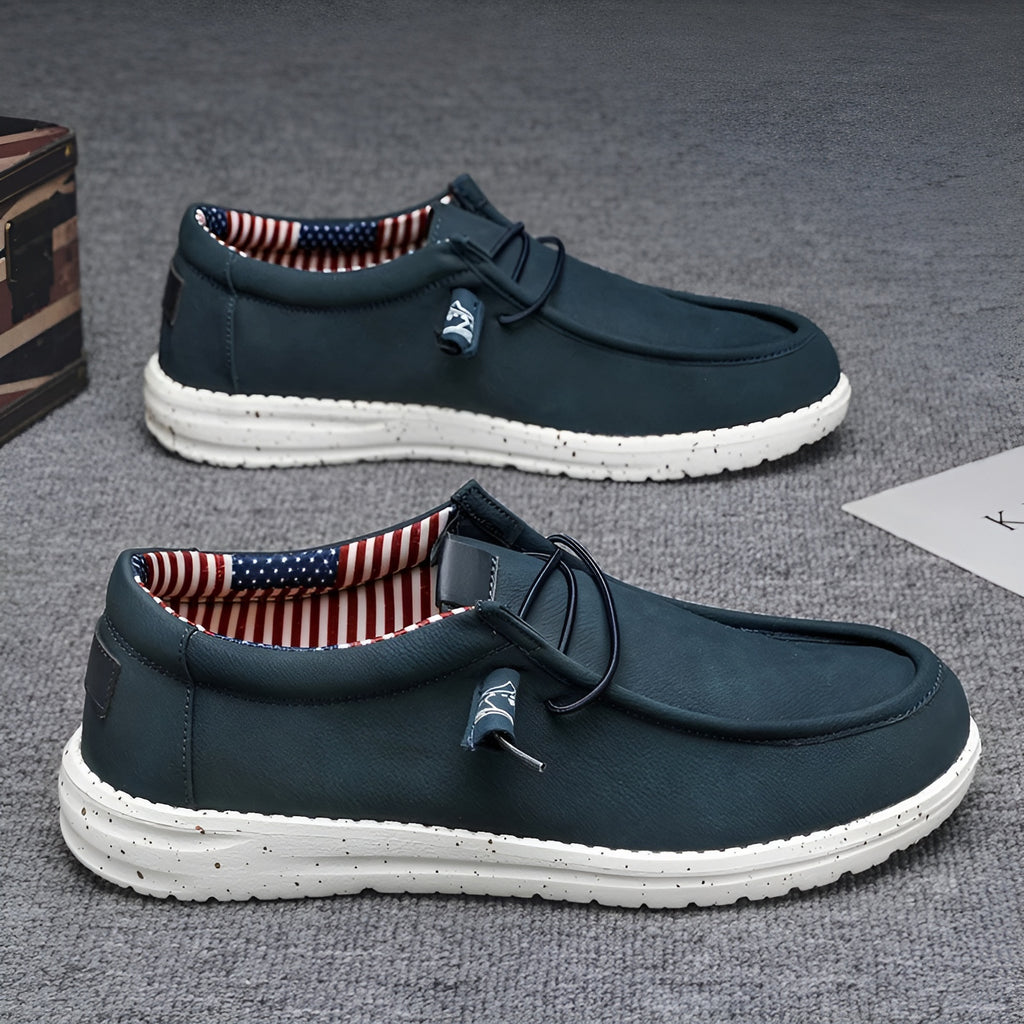 Amerikanska loafers i konstläder för herrar, bild 9 av 14