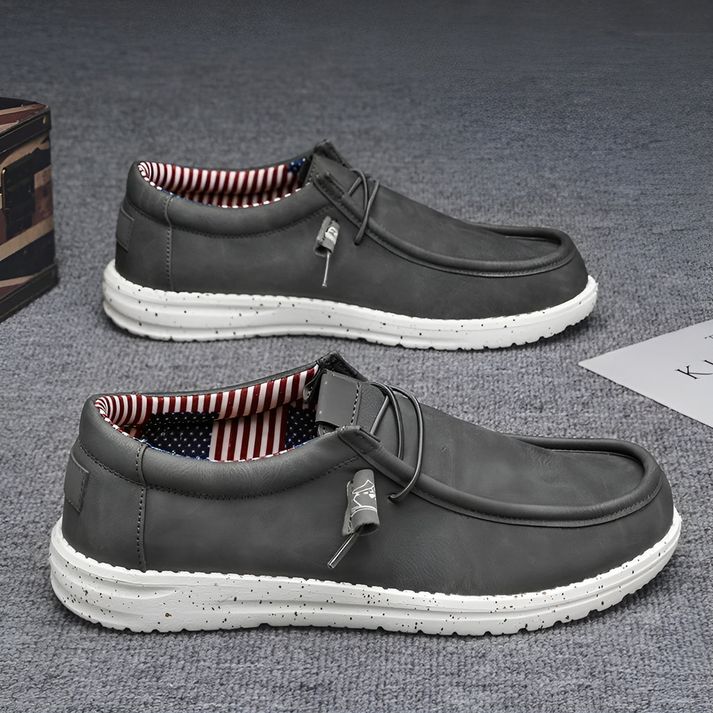 Amerikanska loafers i konstläder för herrar, bild 10 av 14