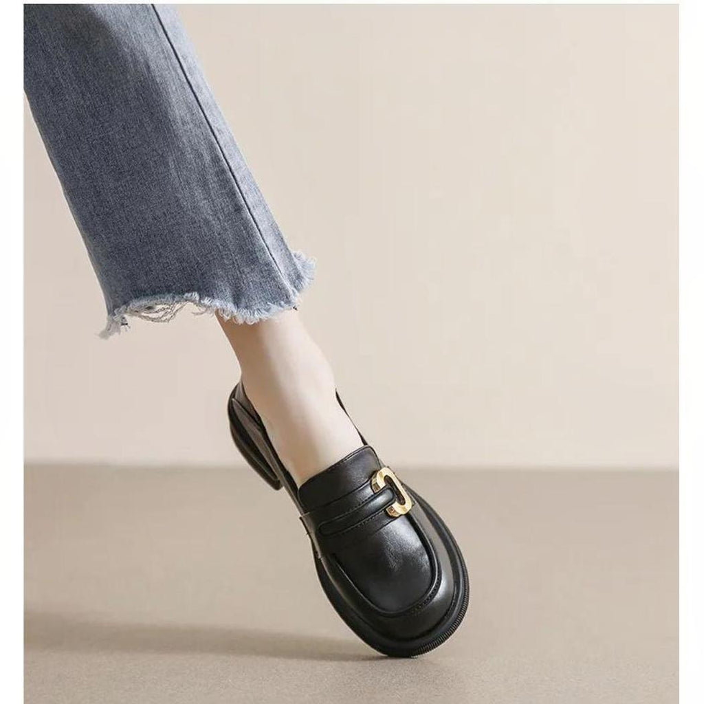 Mjuka och eleganta loafers i äkta läder för kvinnor, bild 4 av 13