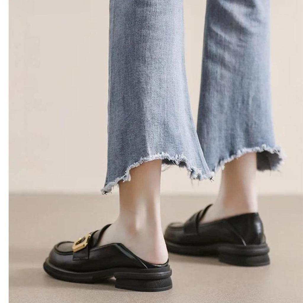 Mjuka och eleganta loafers i äkta läder för kvinnor, bild 6 av 13