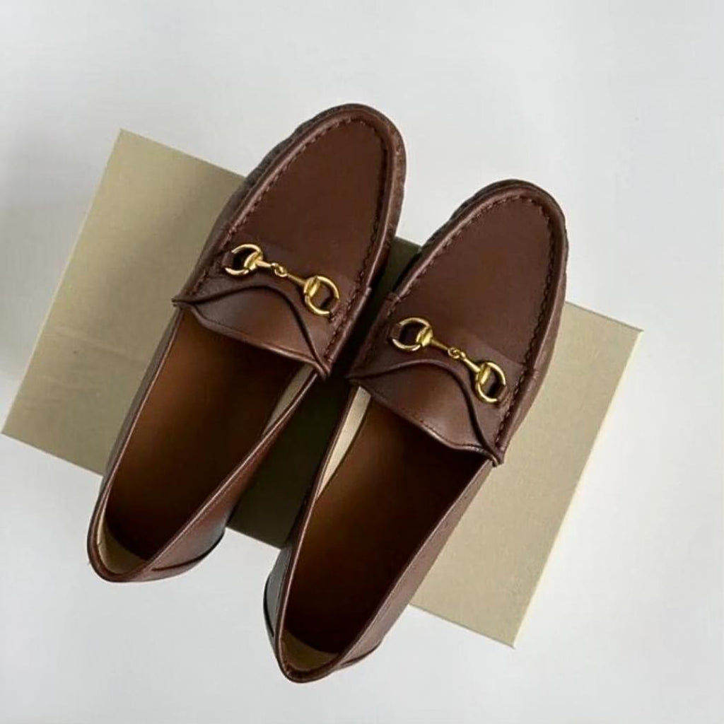 Mjuka loafers i äkta läder för dam
