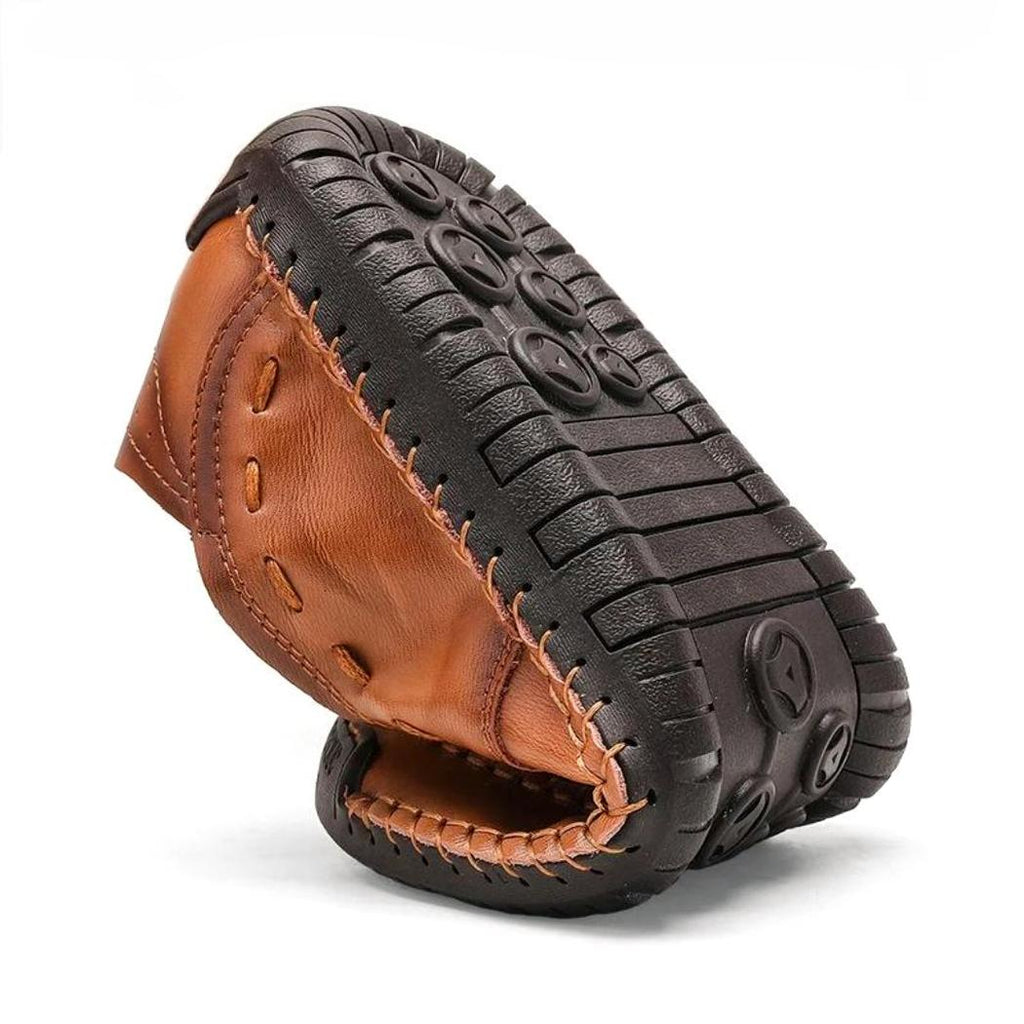 Mjuka loafers i syntetiskt läder för herr