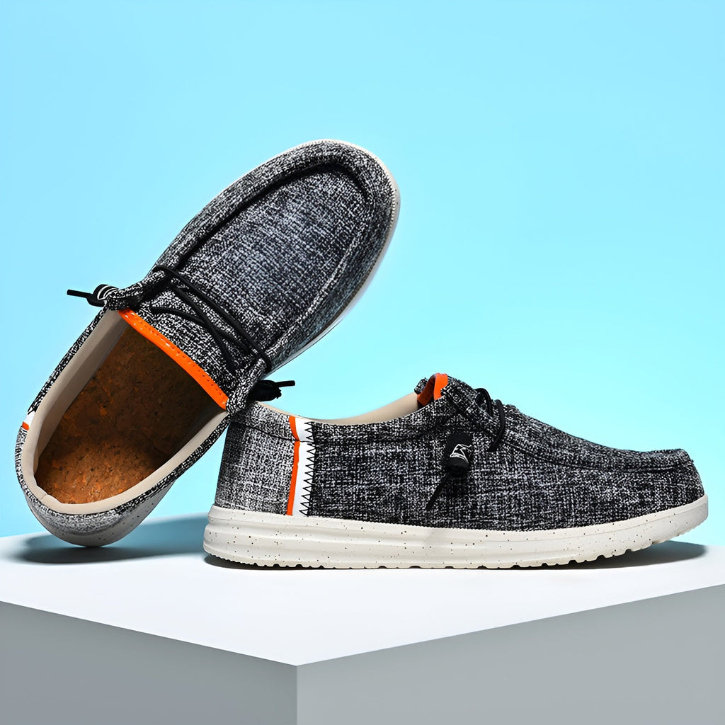 Loafers i tyg för herr