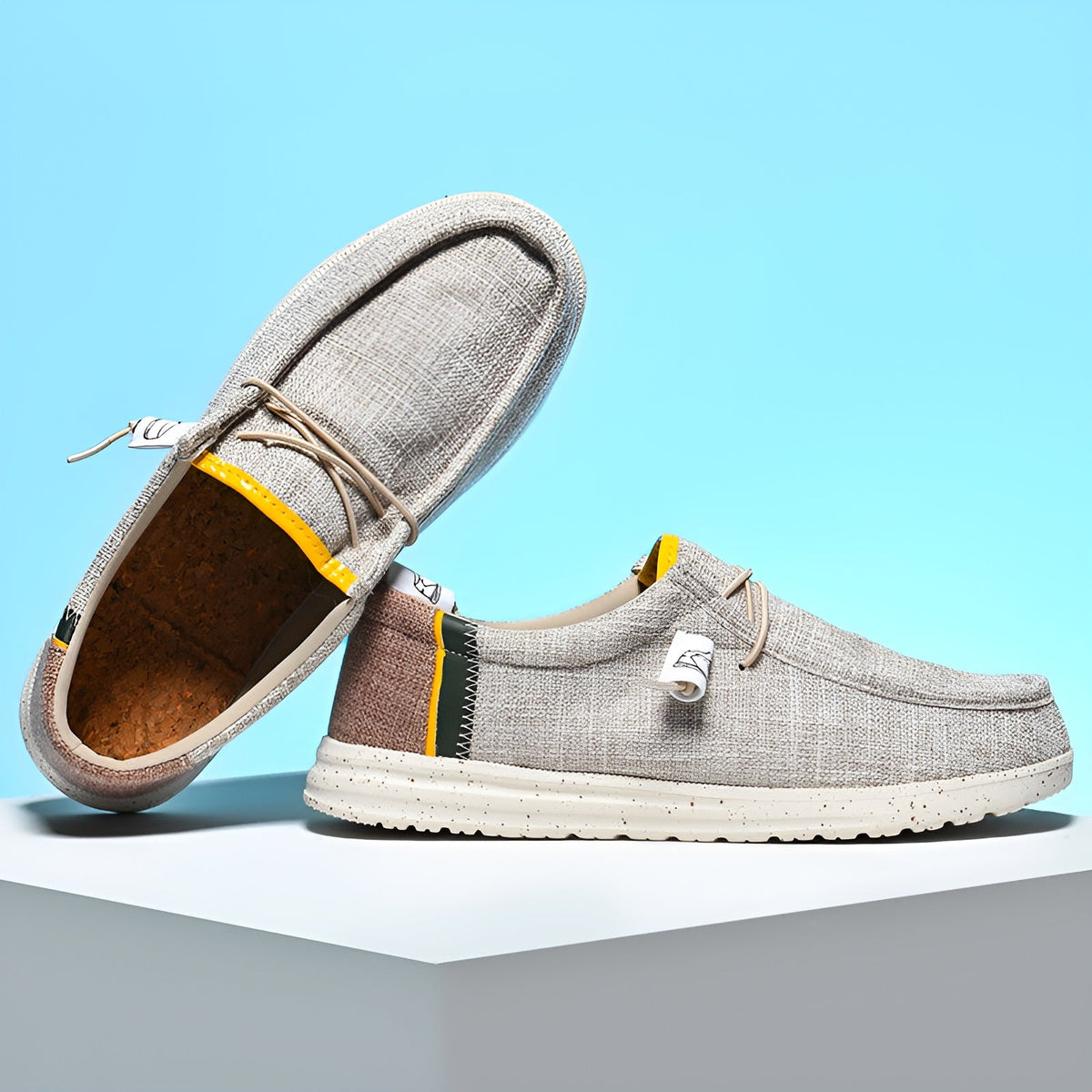 Loafers i tyg för herr