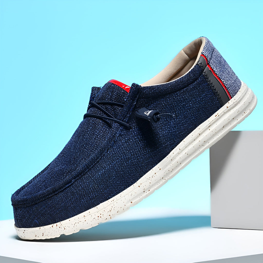 Loafers i tyg för herr