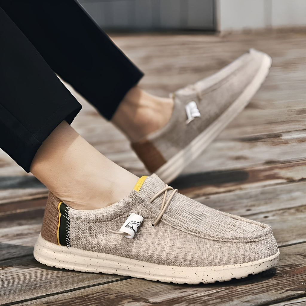 Loafers i tyg för herr