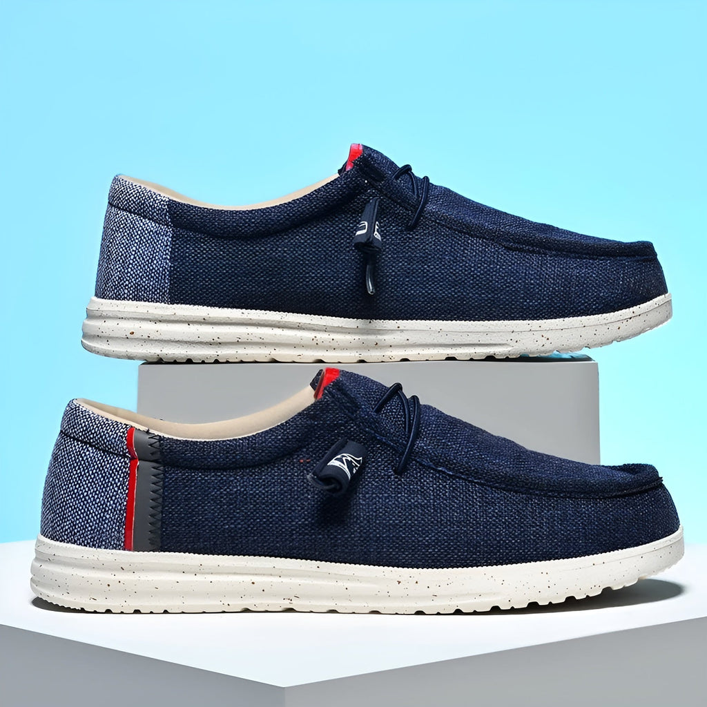 Loafers i tyg för herr