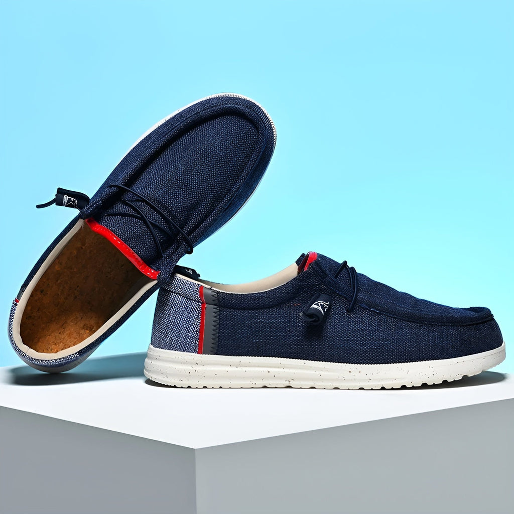 Loafers i tyg för herr