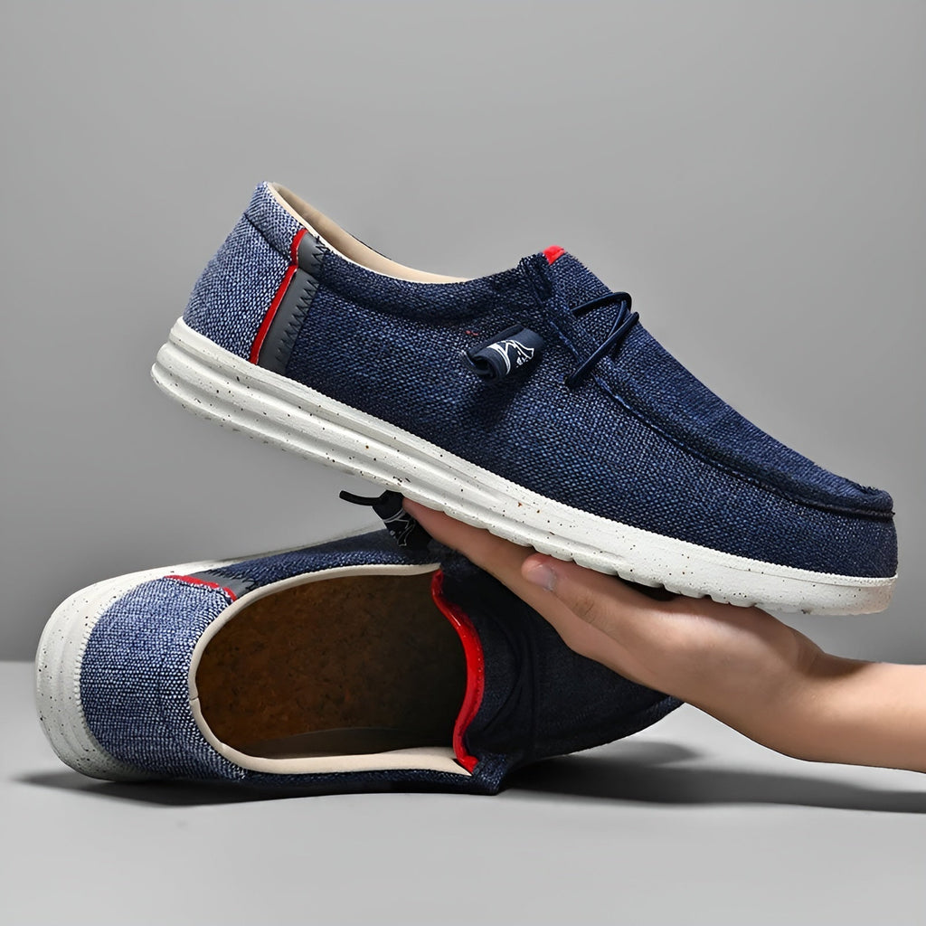 Loafers i tyg för herr
