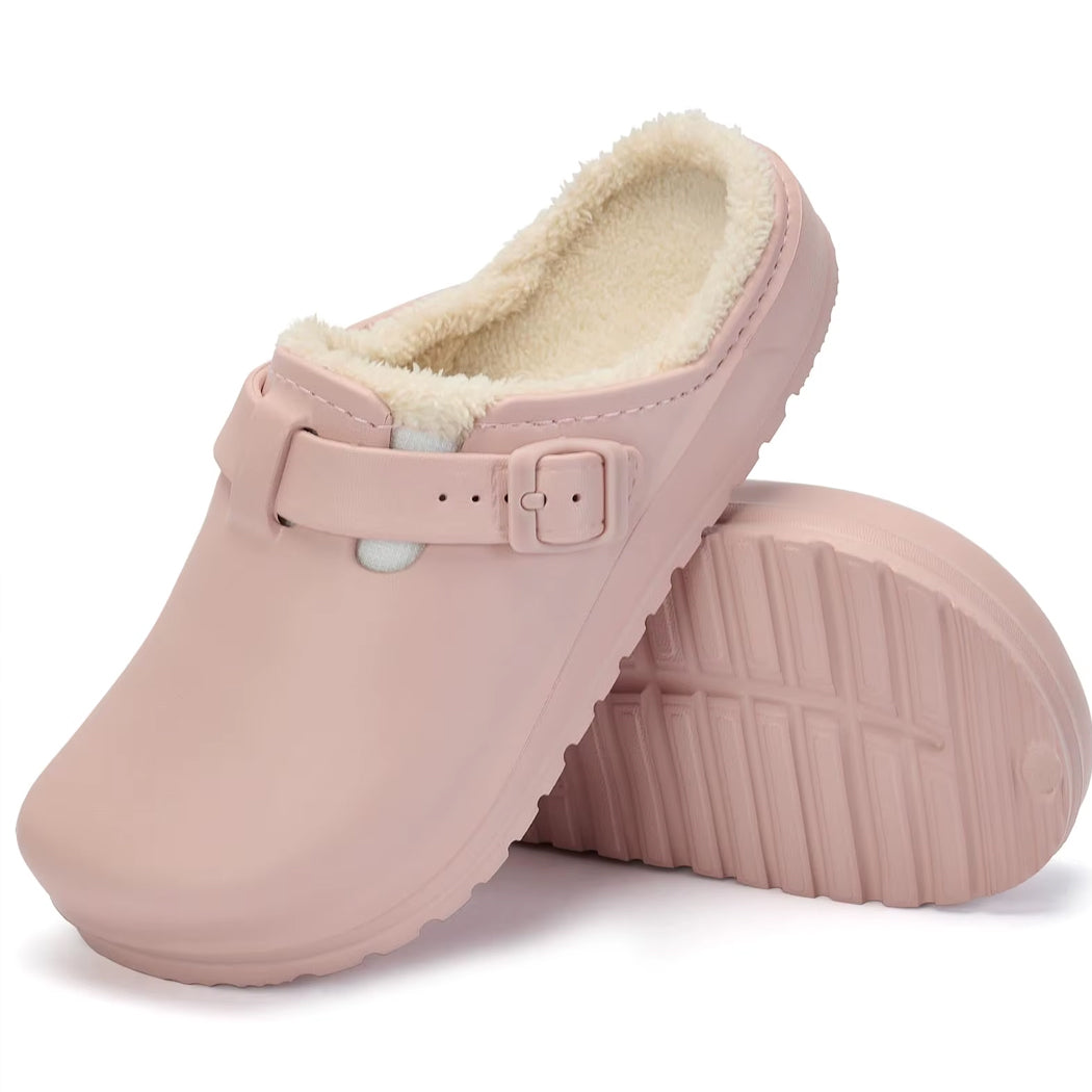 Fodrad loafer-toffel i syntetläder för dam, bild 5 av 8