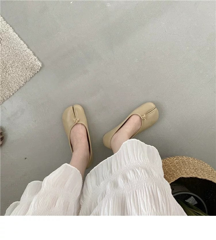 Platta ballerinor loafers tabi, bild 3 av 23