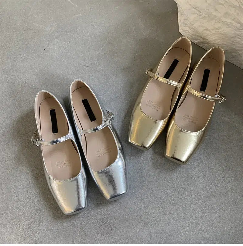 Trendiga Mary Jane ballerinor med remmar, bild 11 av 11