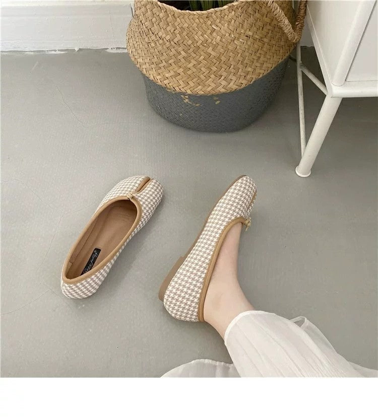 Platta ballerinor loafers tabi, bild 6 av 23