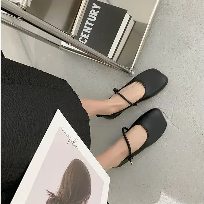 Mjuka och bekväma Mary Jane-ballettlägenheter för kvinnor, bild 4 av 8