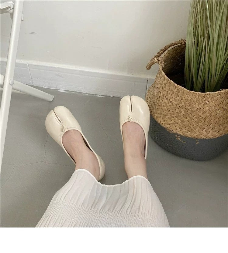 Platta ballerinor loafers tabi, bild 11 av 23