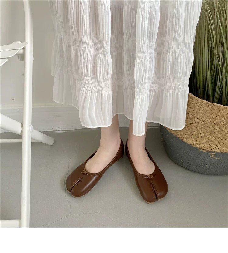 Platta ballerinor loafers tabi, bild 10 av 23