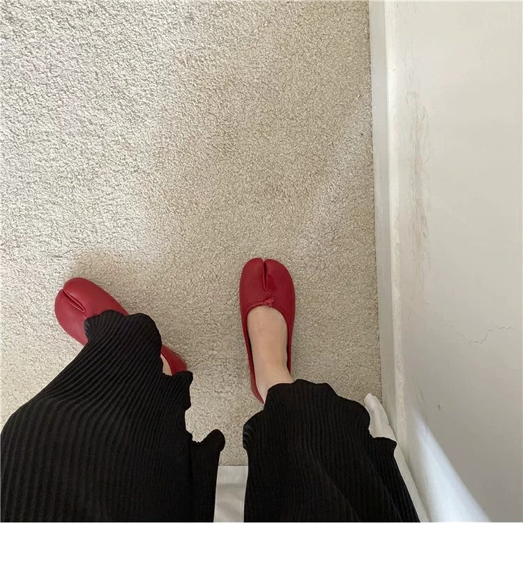 Platta ballerinor loafers tabi, bild 4 av 23