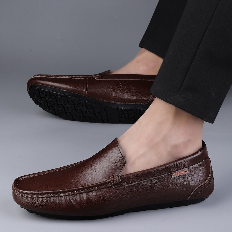 Andningsbara loafers i syntetläder för herrar, bild 3 av 6