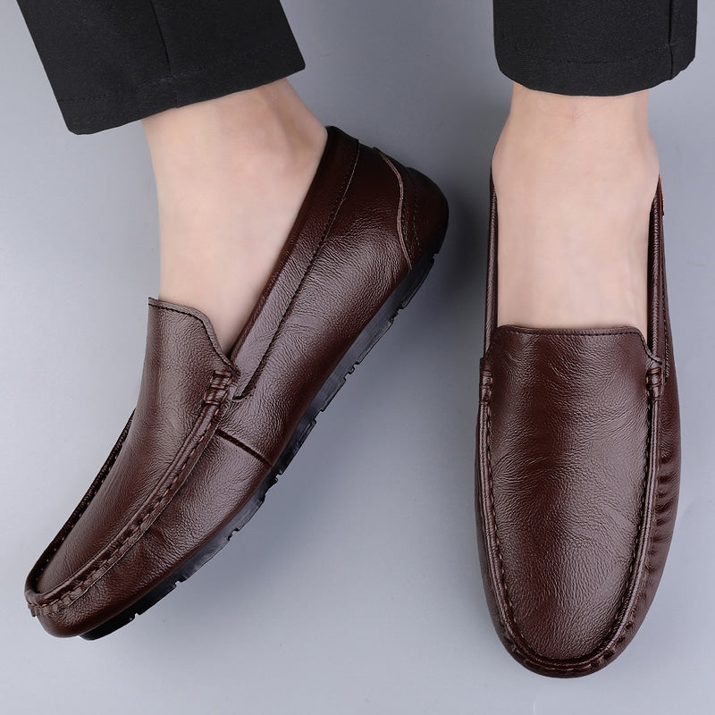Andningsbara loafers i syntetläder för herrar, bild 5 av 6