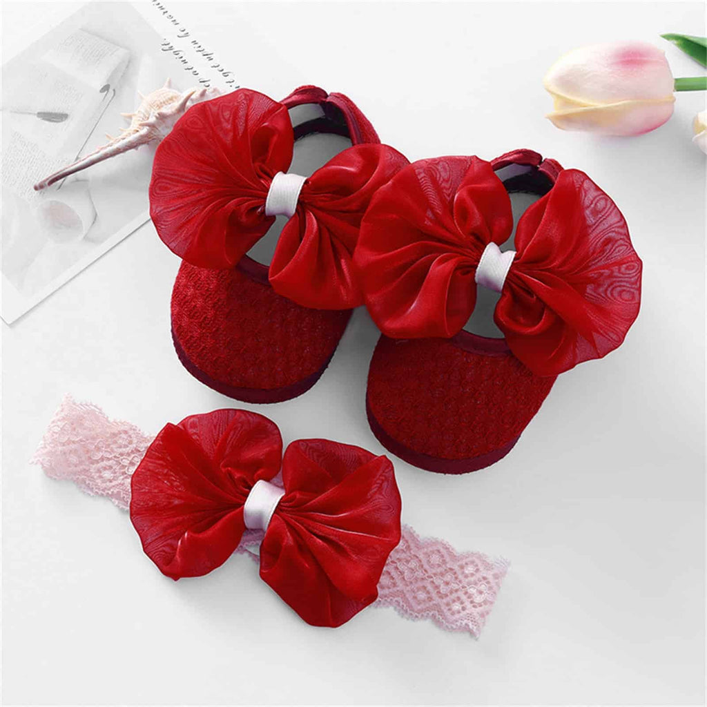 Loafer med rosett och mjuk sula för babyflicka, bild 6 av 9