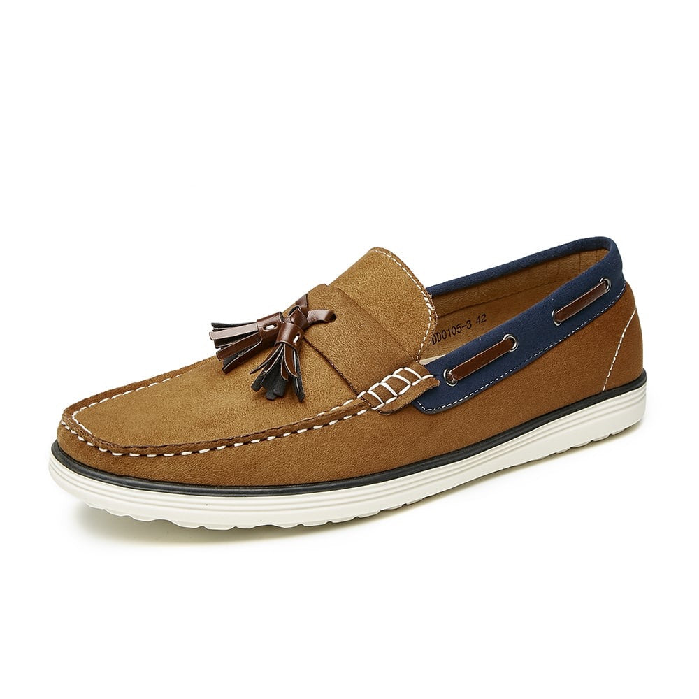 Bruna loafers med tofs i båtskomodell för herr