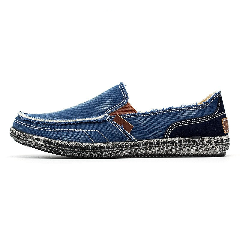 Avslappnade loafers i jeanstyg för herr, bild 2 av 10