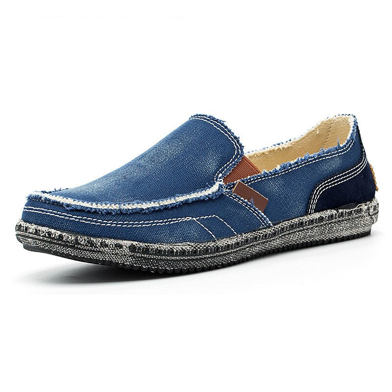 Avslappnade loafers i jeanstyg för herr, bild 3 av 10