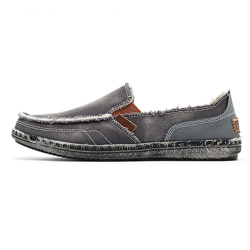 Avslappnade loafers i jeanstyg för herr, bild 4 av 10