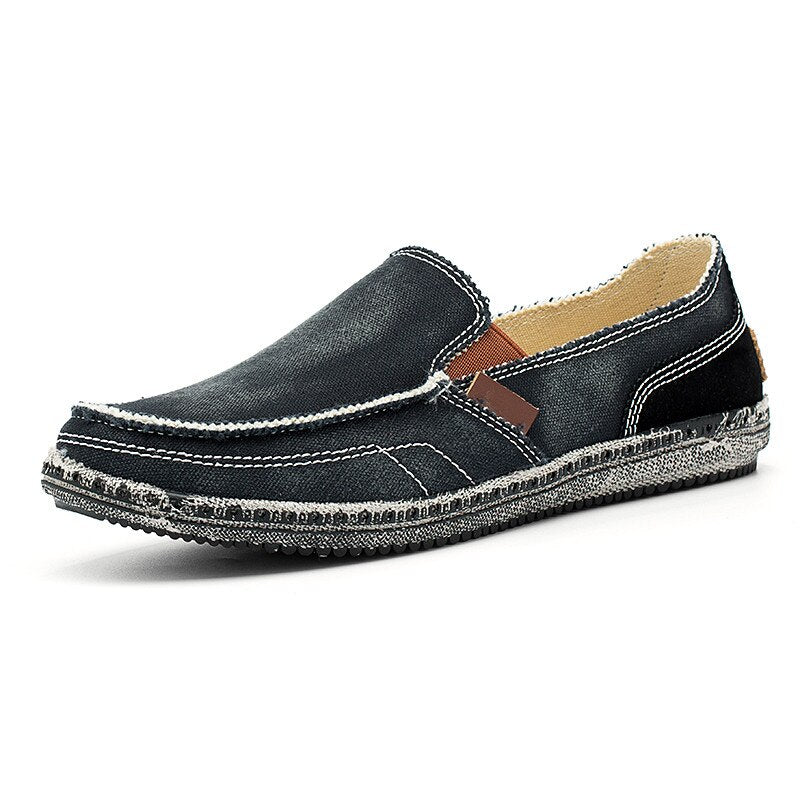 Avslappnade loafers i jeanstyg för herr, bild 6 av 10