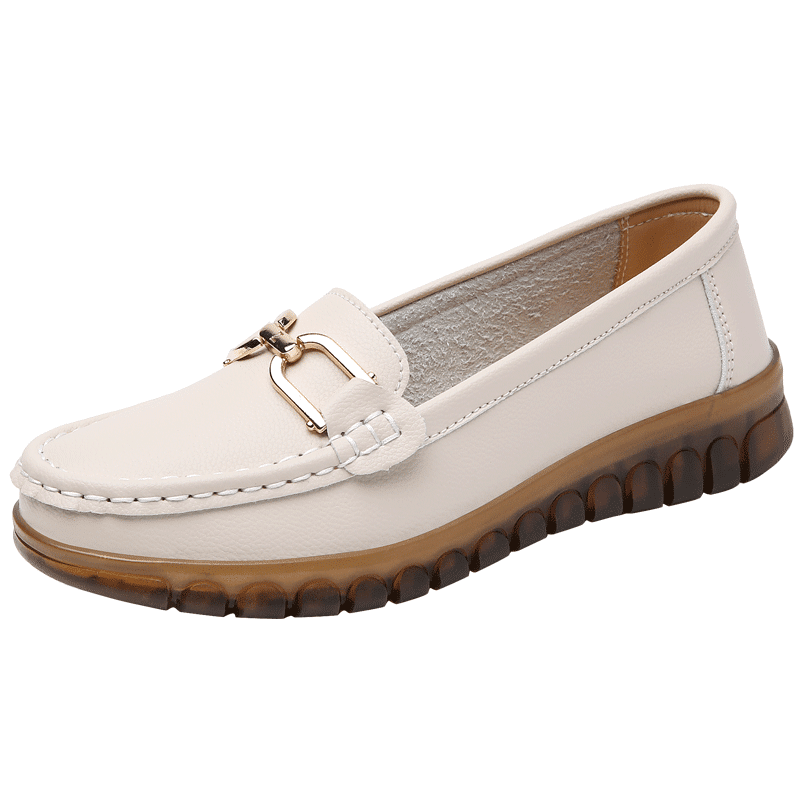Avslappnade loafers i äkta läder för kvinnor, bild 6 av 8