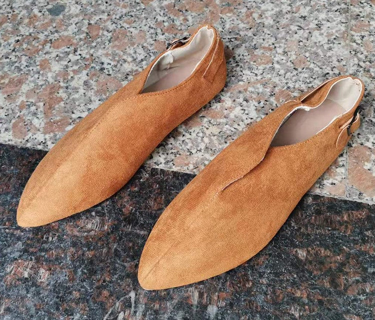 Sommarloafers i syntetmocka för damer, bild 5 av 9