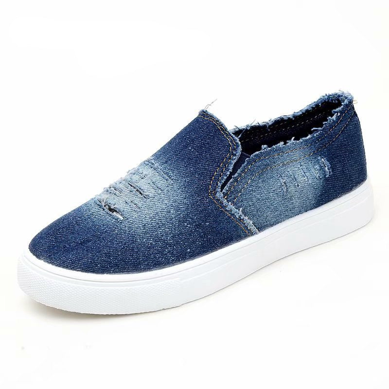 Loafers i jeans med platåsula för kvinnor, bild 3 av 5