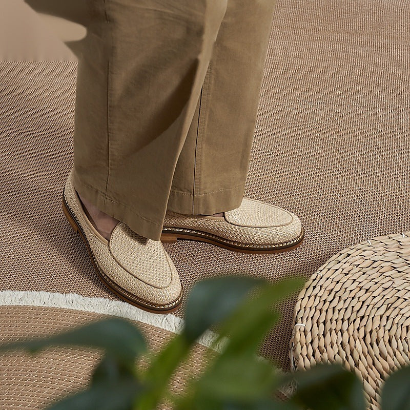 Eleganta herrloafers med synliga sömmar, mörkbrun, bild 9