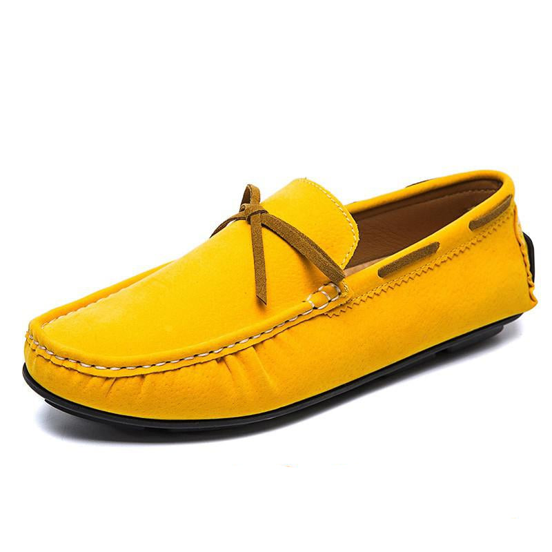 Färgade slip-on-loafers i mockaeffekt för män, bild 2 av 10