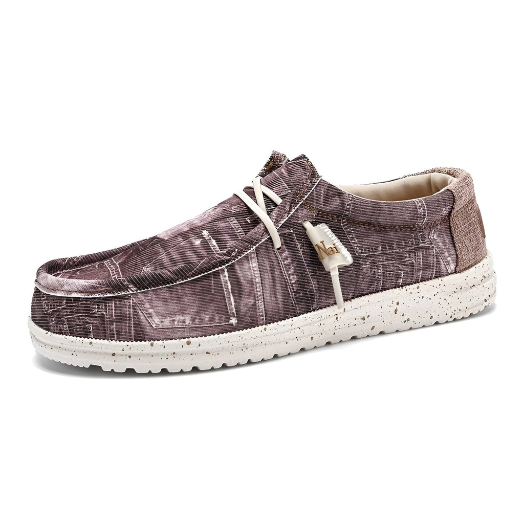 Loafers för herr med jeansmönster