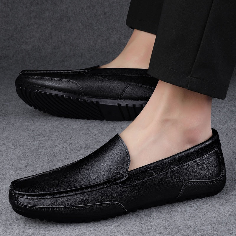 Klassiska loafers i äkta läder med andningsförmåga, bild 5 av 7