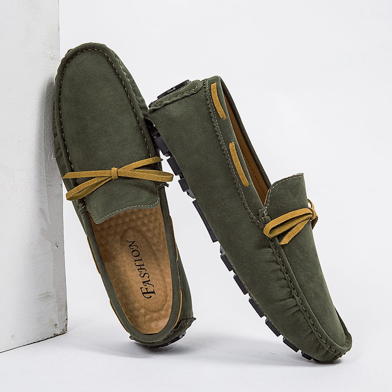 Lätta loafers i syntetmocka för herrar, bild 2 av 10