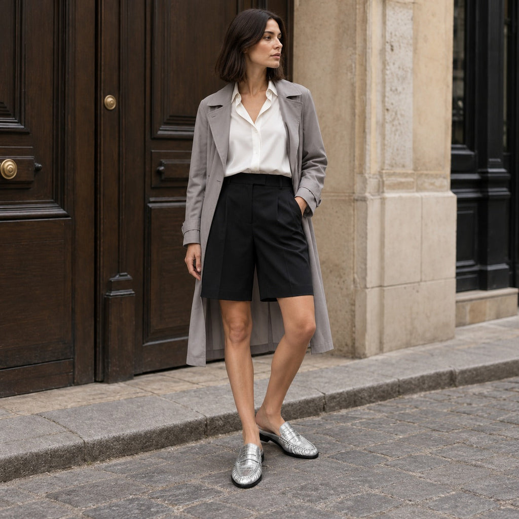 Loafer-mule dam i bordeaux