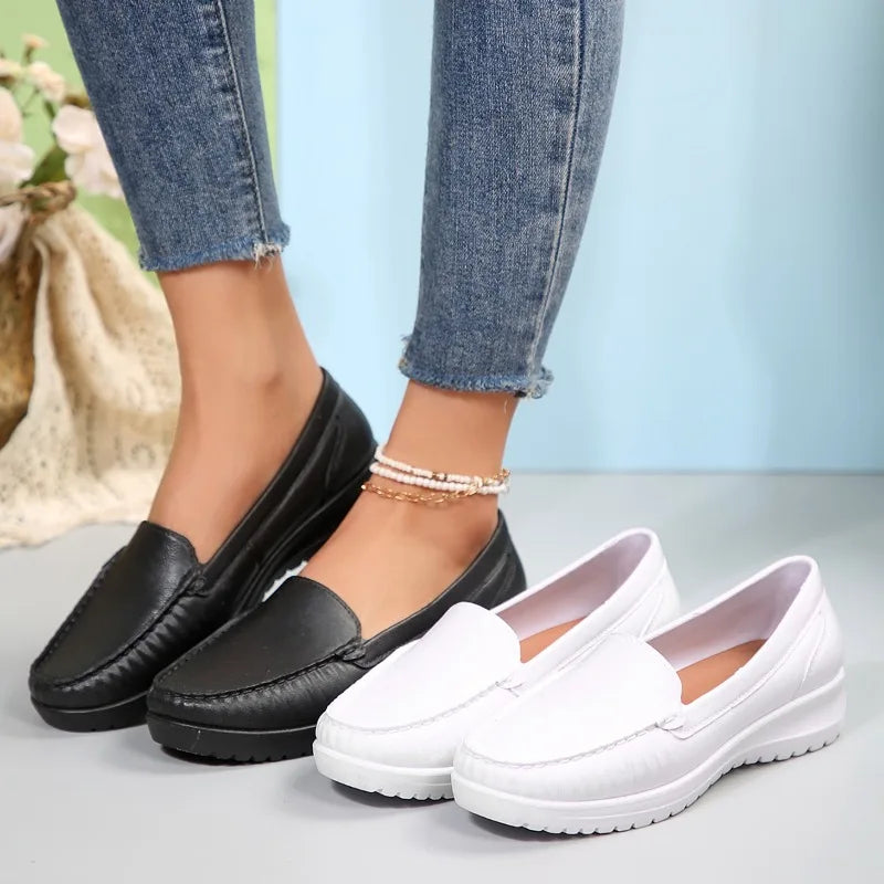 Svarta loafers för dam