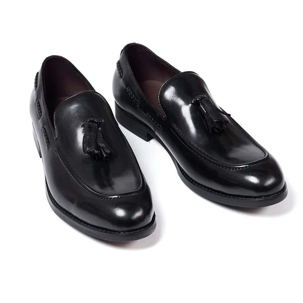 Loafers med tofsar för herr, brun, bild 2