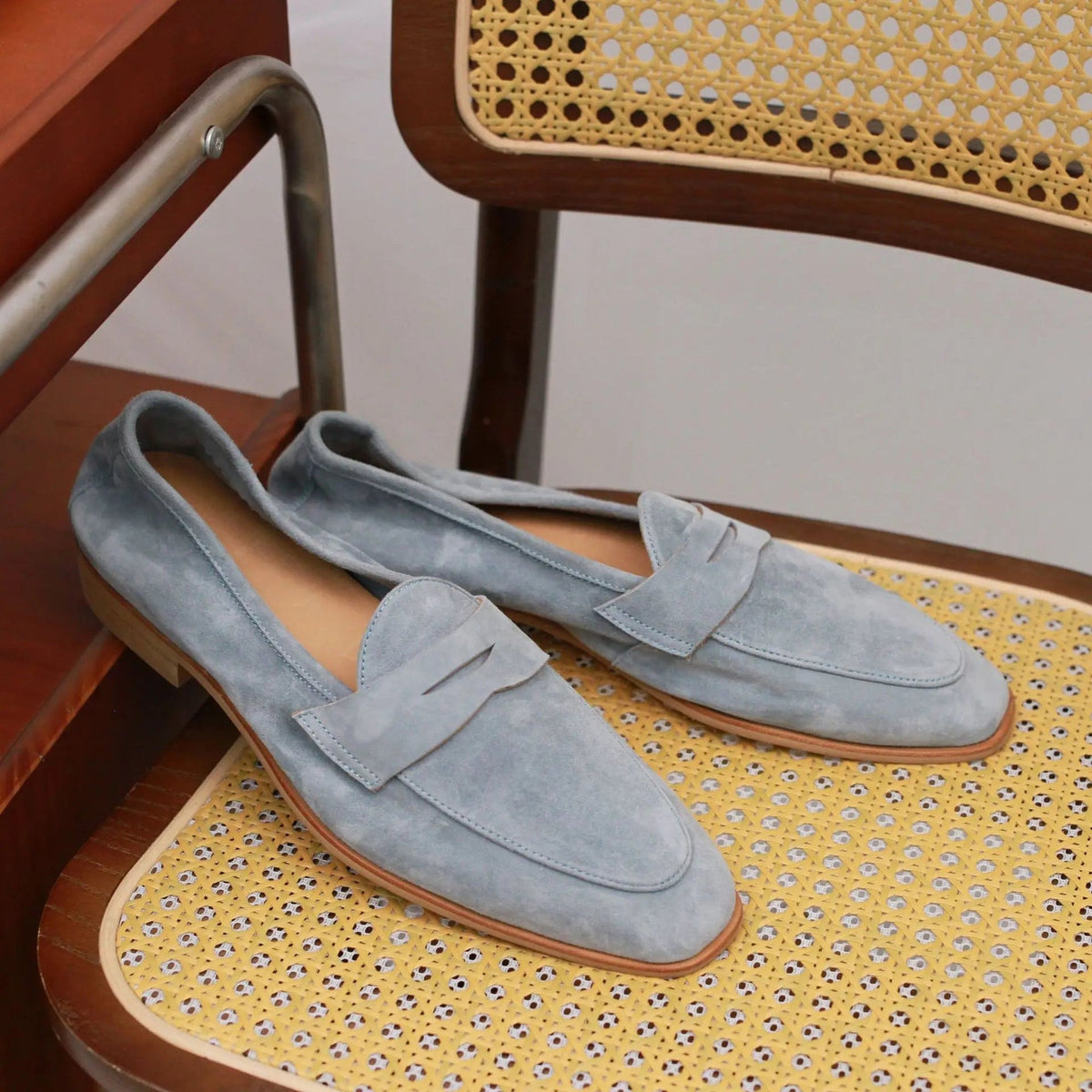 Loafers herr i mocka i flera färger