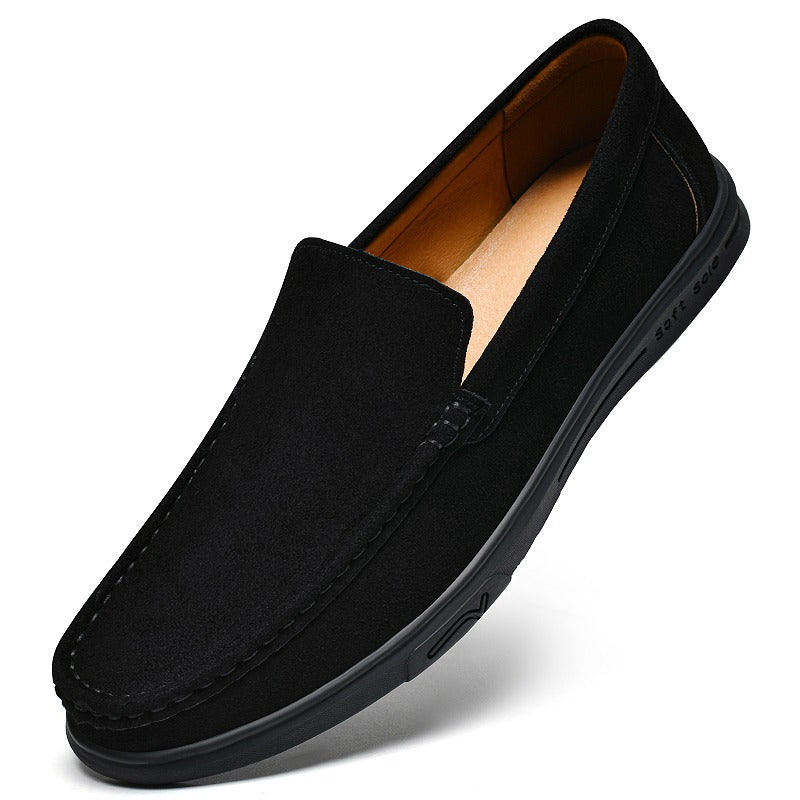 Herrloafers med räfflad sula, svart, bild 7