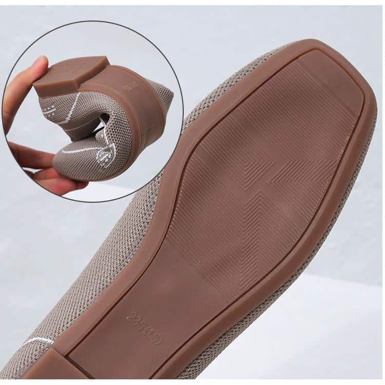 Mjuka loafers i mesh med sömdekor, bild 6 av 13