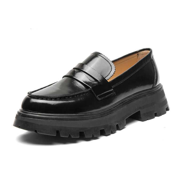 Loafers i slätläder med tjock sula, bild 3 av 17