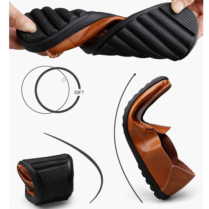 Loafers i syntetiskt läder för herr, bild 3 av 8