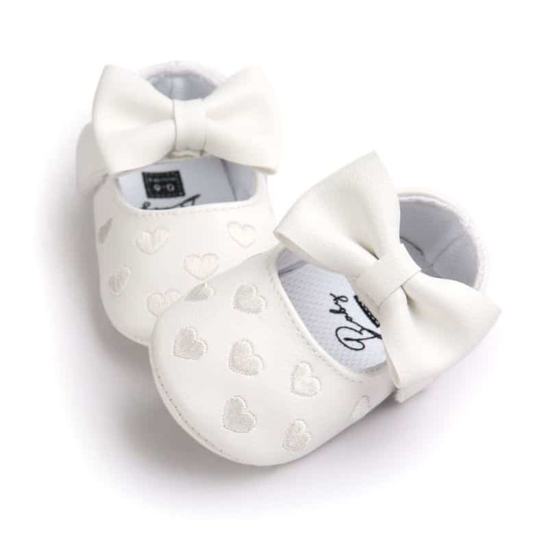 Loafers för babyflickor med hjärtmönster, bild 4 av 14