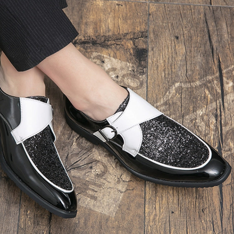 Lackerade lyxloafers med glitter för herrar, bild 7 av 10