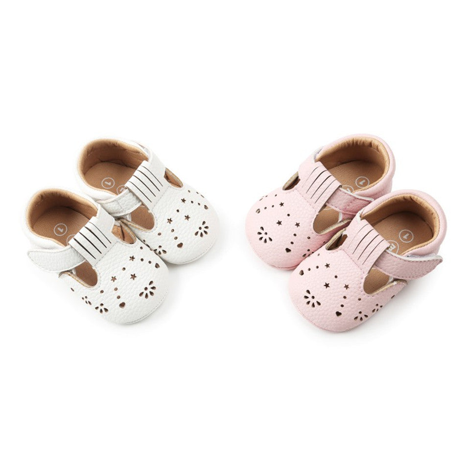 Mjuka genombrutna loafers för babyflickor, bild 2 av 7