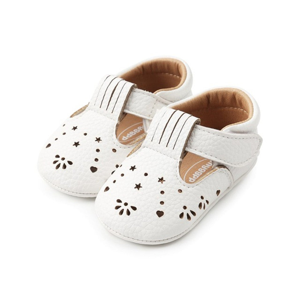 Mjuka genombrutna loafers för babyflickor, bild 3 av 7